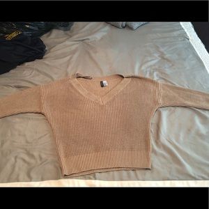 H&M Knitted Low-Neck Sweater